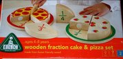 ELC Wooden fraction cake and pizza set