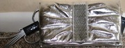 Silver evening bag,  New